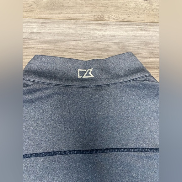 Cutter & Buck Men’s CB DryTec Cotton Navy Blue Quarter Zip Size Large Golf - Picture 8 of 8